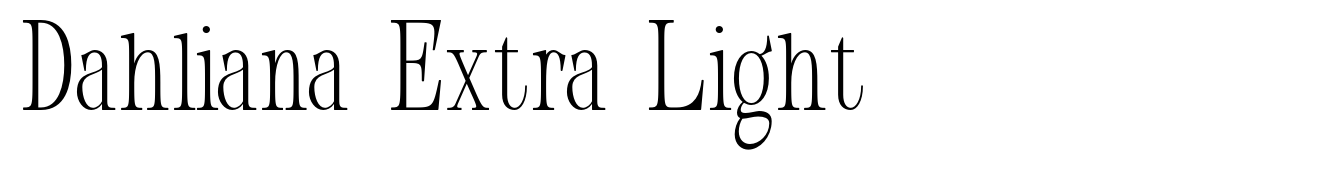 Dahliana Extra Light